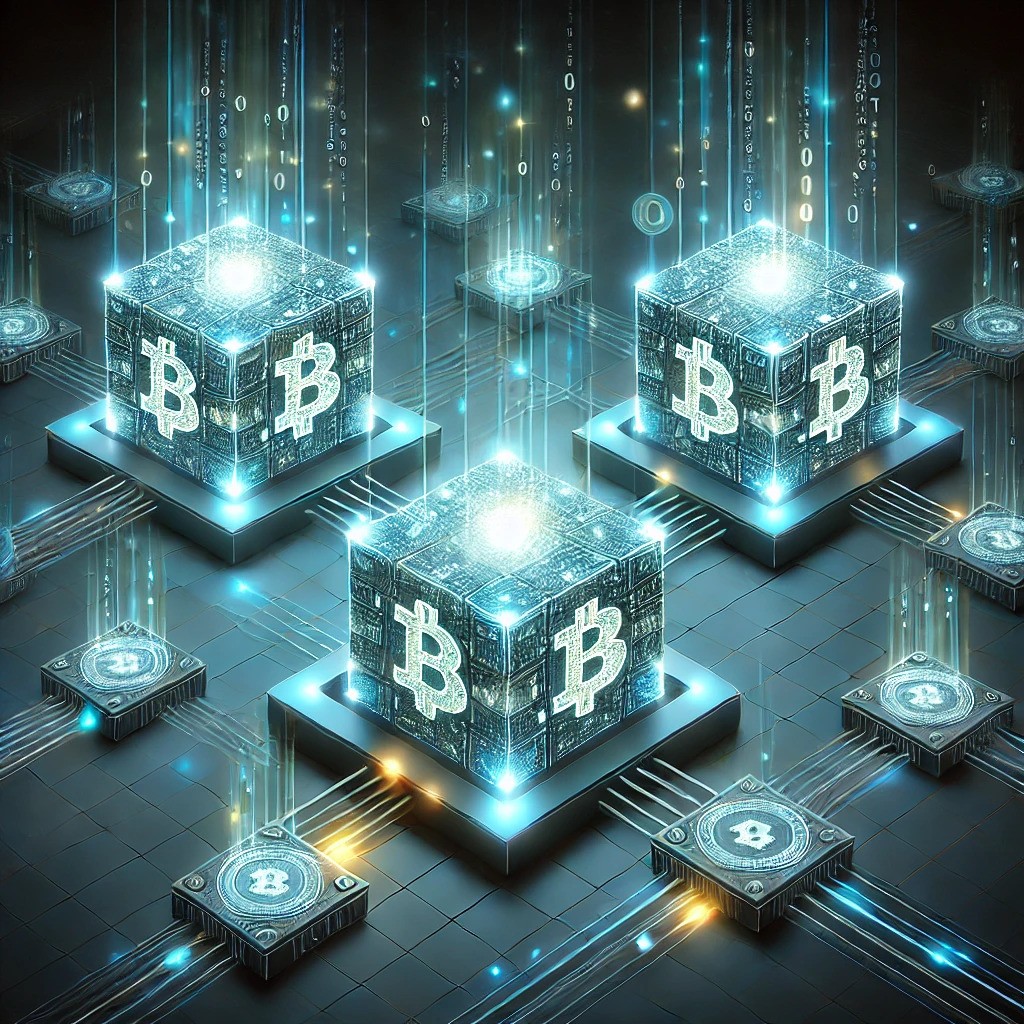 Image to represent blockchain.