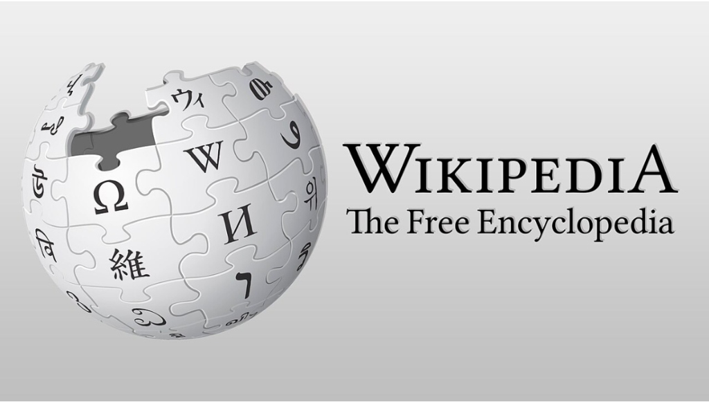 Wikipedia Privacy Risk for Executives Wikipedia logo showing Wikipedia risks to executives